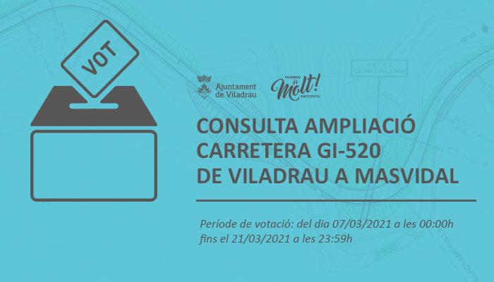 Consulta ampliació carretera GI520 de Viladrau a Masvidal