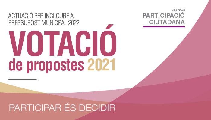Viladrau Votació de les propostes dels Pressupostos Participatius 2021